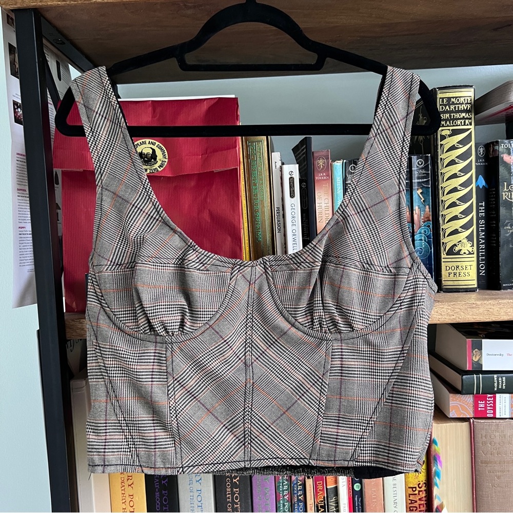 Free people Plaid Tank Top